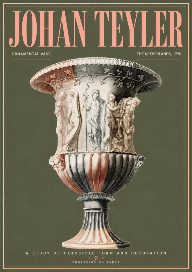 Johan Teyler Ornamental Vase I No6 - Affiche