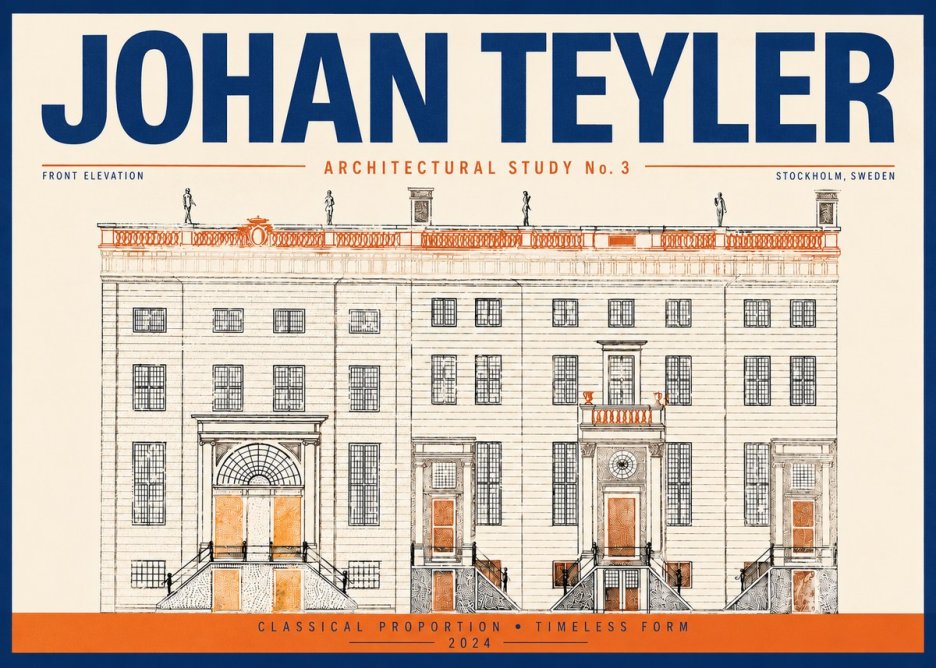 Johan Teyler Architectural Study VI No4 - Affiche