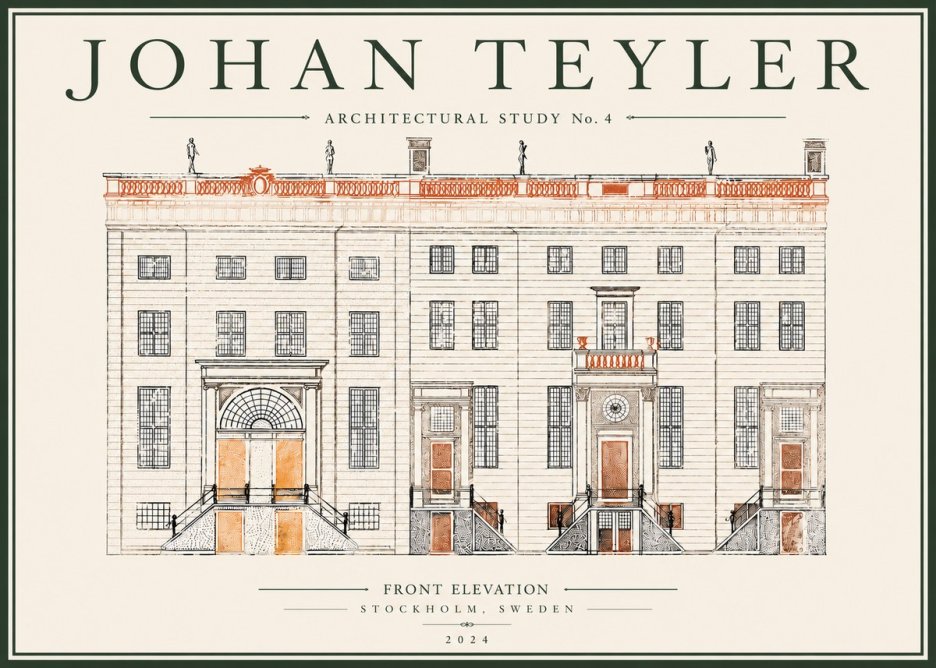 Johan Teyler Architectural Study VI No5 - Affiche