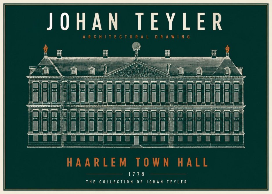 Johan Teyler Haarlem Town Hall - Elevation - 1778 No4 - Affiche