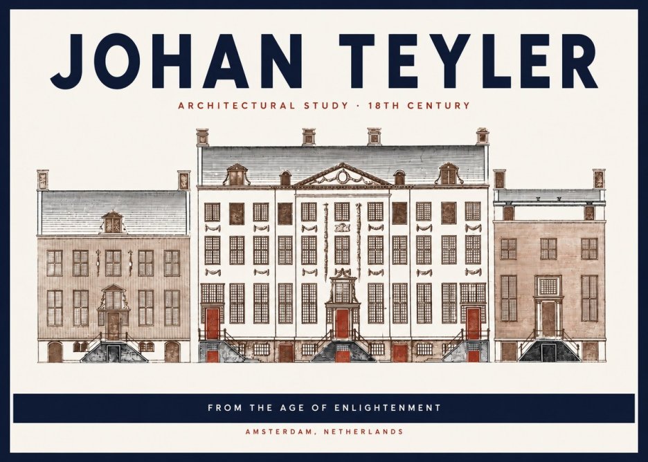 Johan Teyler Architectural Study VII No3 - Affiche