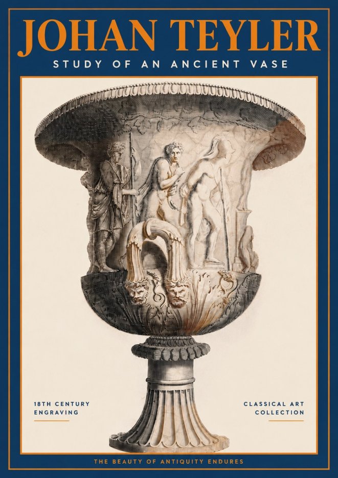 Johan Teyler Study of an Ancient Vase No2 - Affiche