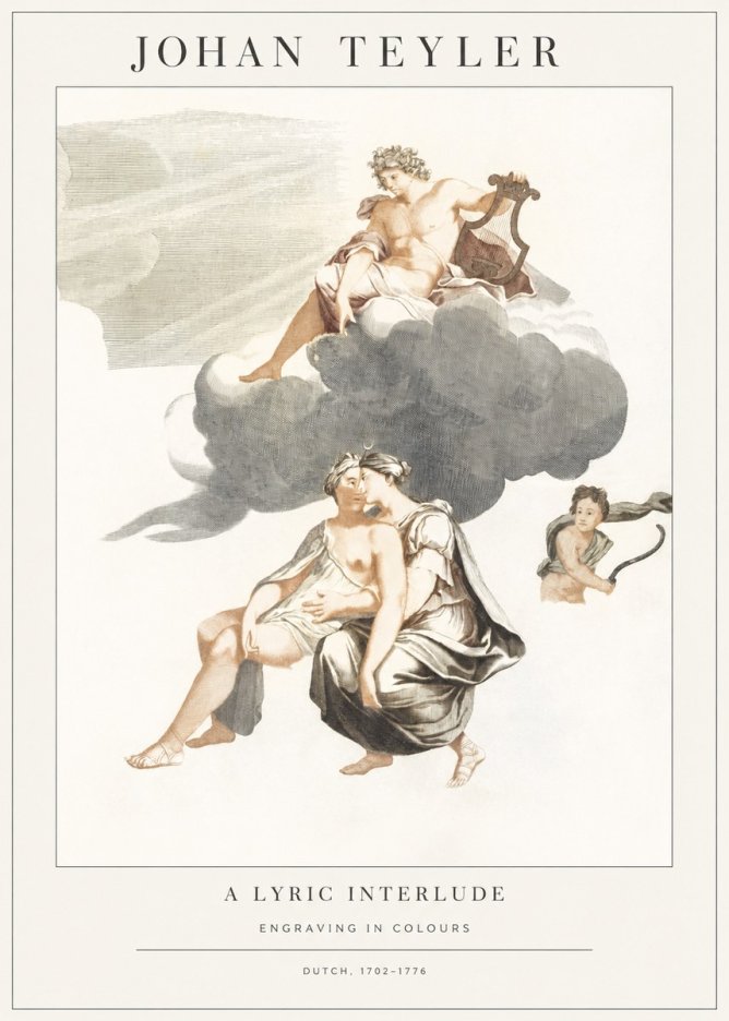 Johan Teyler Allegory of Music and Love No2 - Affiche