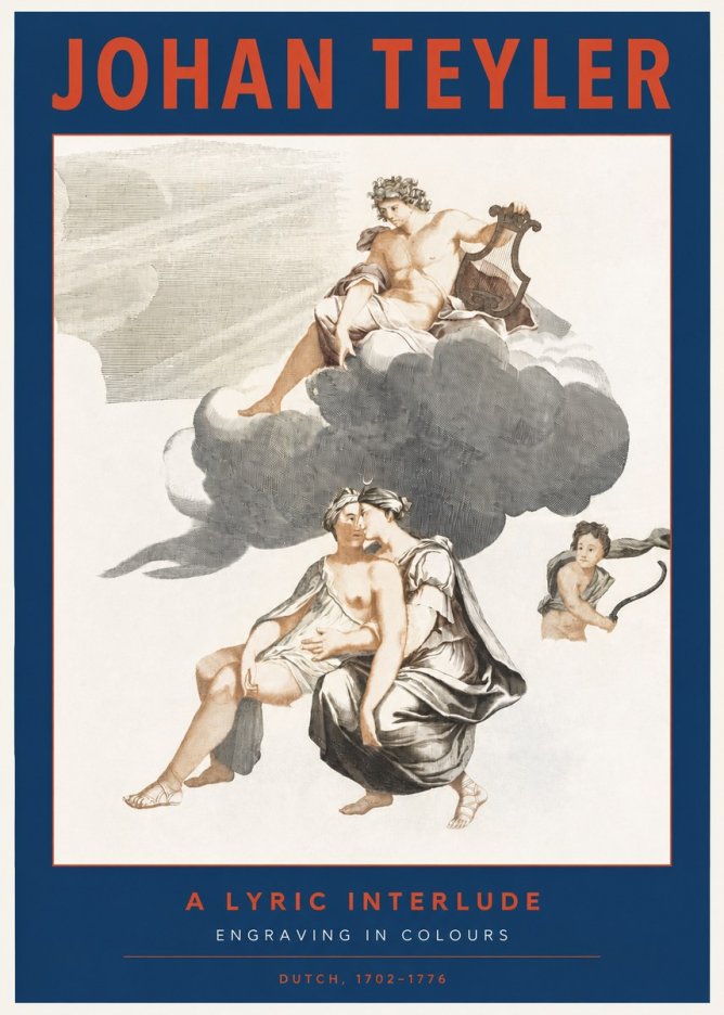 Johan Teyler Allegory of Music and Love No3 - Affiche