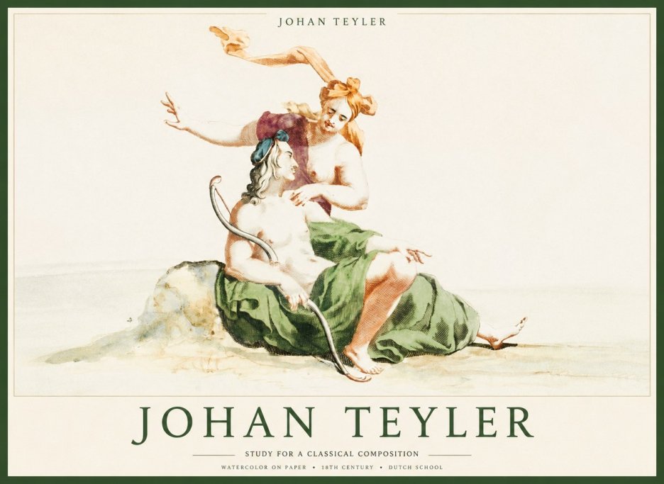 Johan Teyler Study for a Classical Composition No1 - Affiche