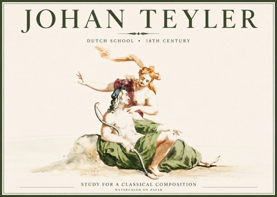 Johan Teyler Study for a Classical Composition No4 - Affiche