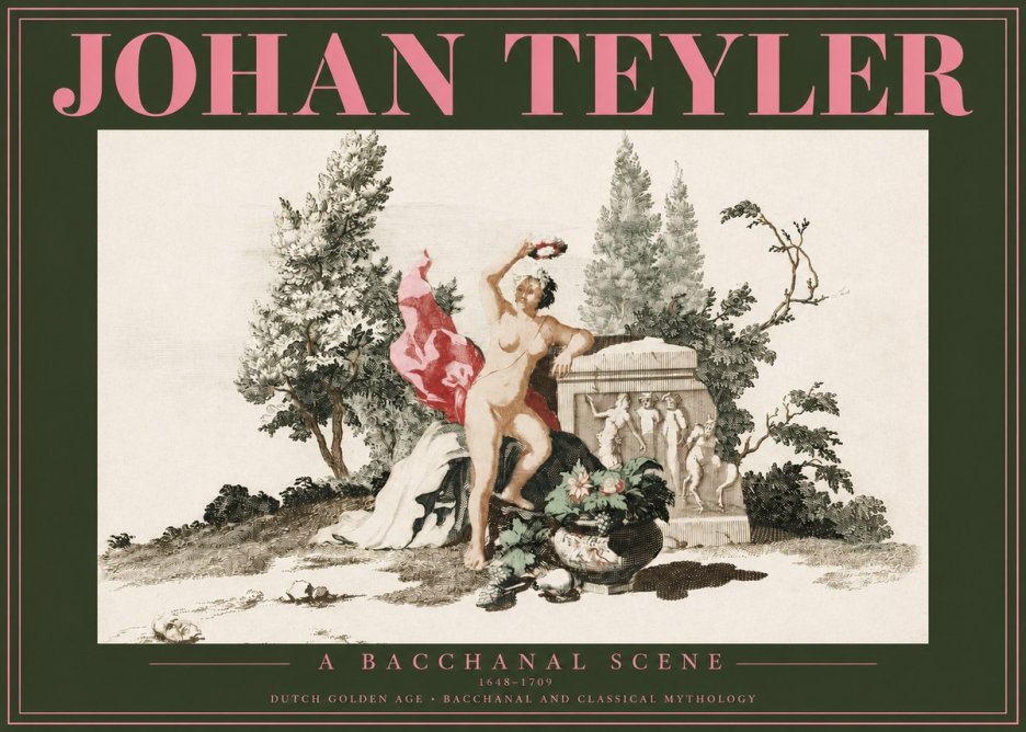 Johan Teyler A Bacchanal Scene No2 - Affiche
