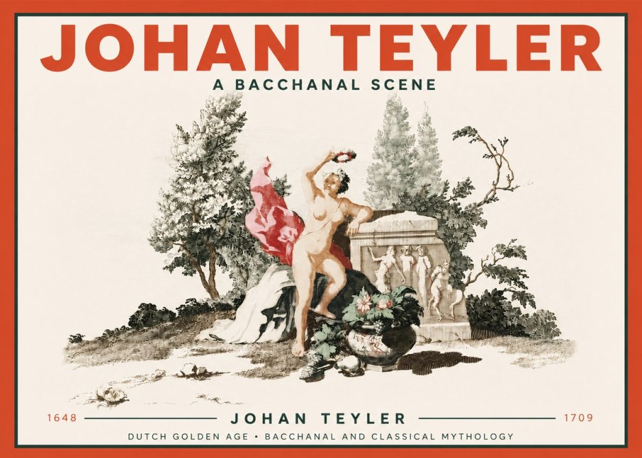 Johan Teyler A Bacchanal Scene No4 - Affiche