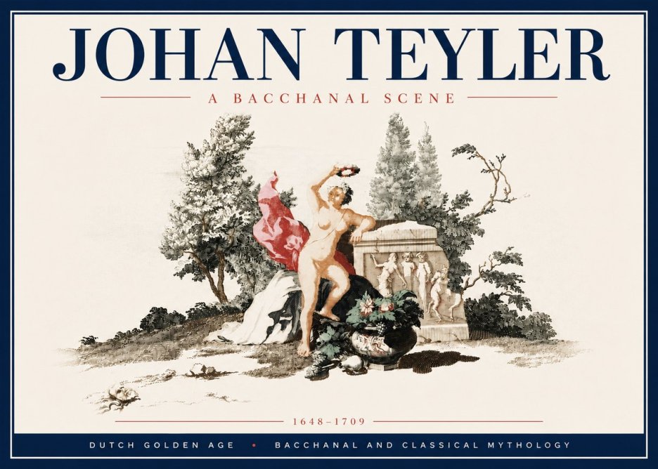 Johan Teyler A Bacchanal Scene No6 - Affiche