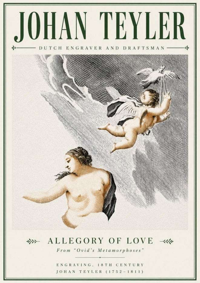 Johan Teyler Allegory of Love No4 - Affiche