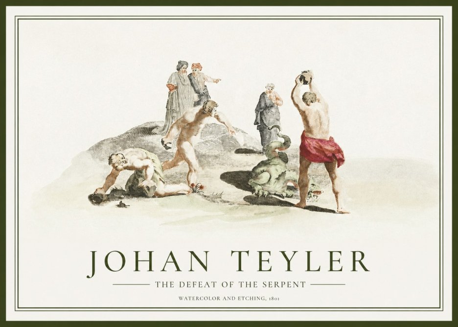 Johan Teyler Study of Ulysses and Polyphemus No2 - Affiche