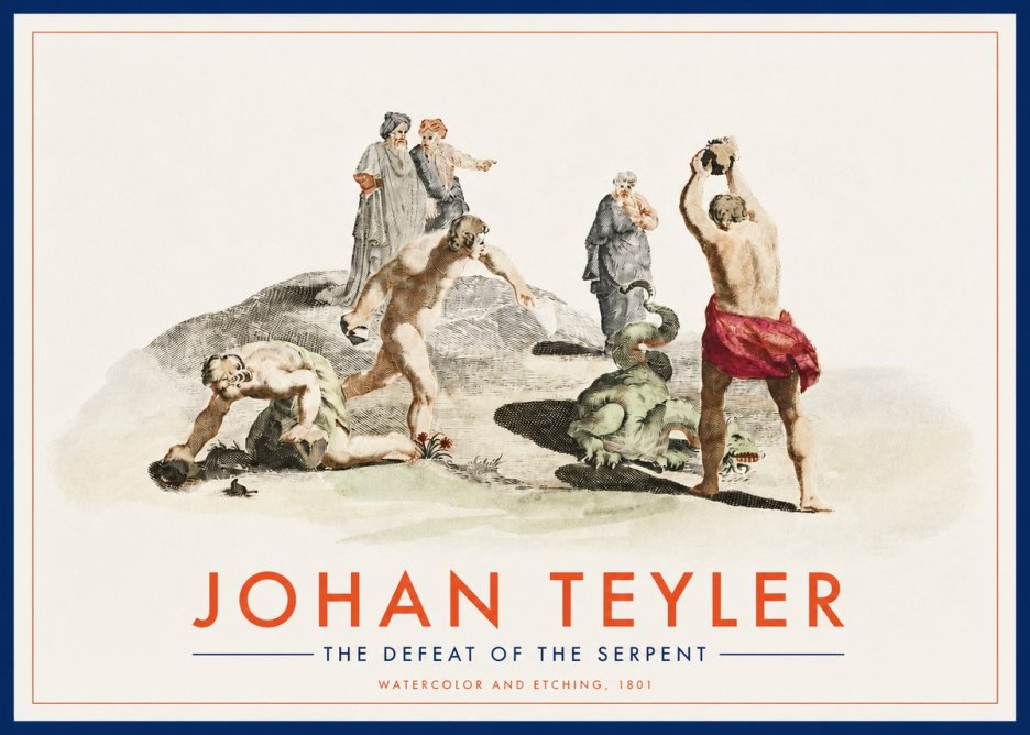 Johan Teyler Study of Ulysses and Polyphemus No3 - Affiche