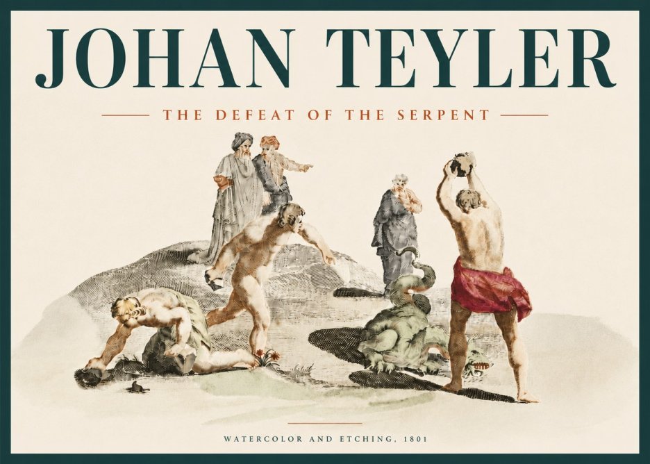 Johan Teyler Study of Ulysses and Polyphemus No5 - Affiche