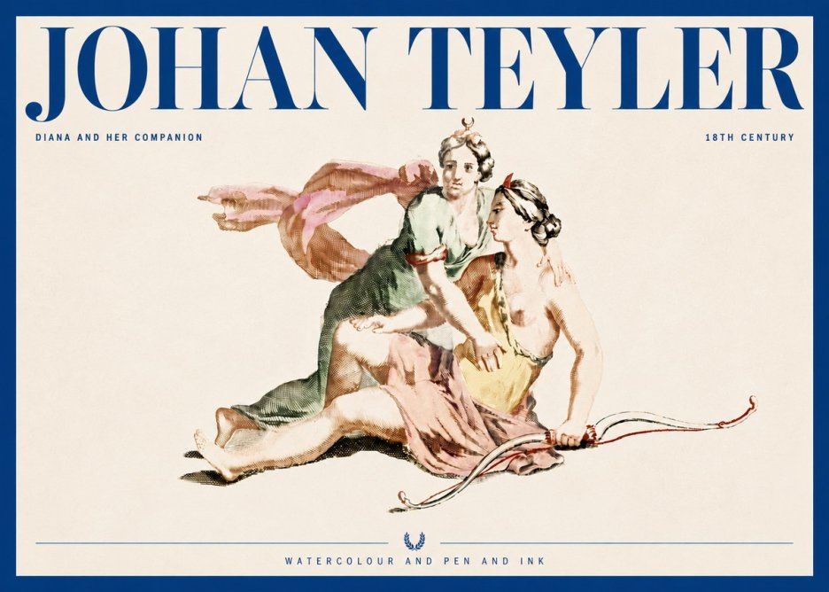 Johan Teyler Diana and Her Companion No4 - Affiche