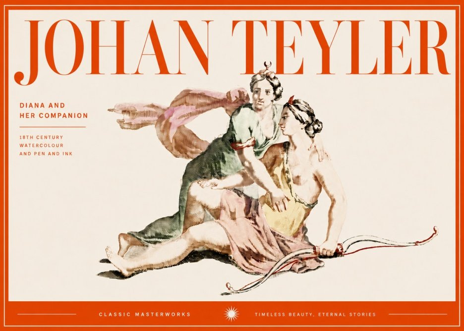 Johan Teyler Diana and Her Companion No5 - Affiche