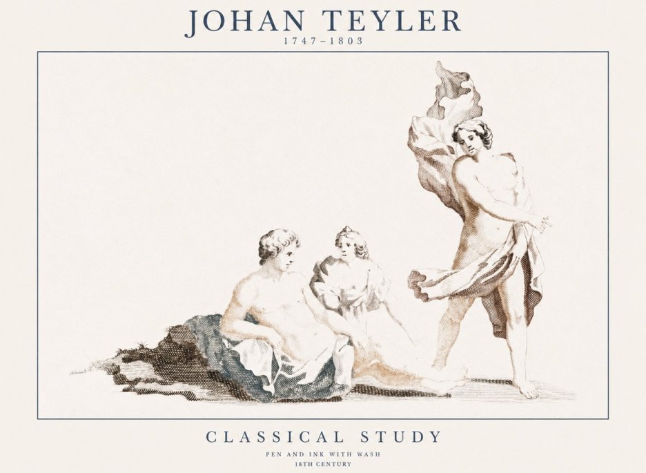 Johan Teyler Classical Study I No1 - Affiche