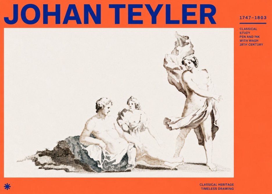 Johan Teyler Classical Study I No2 - Affiche