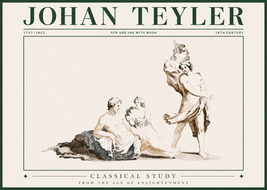 Johan Teyler Classical Study I No3 - Affiche