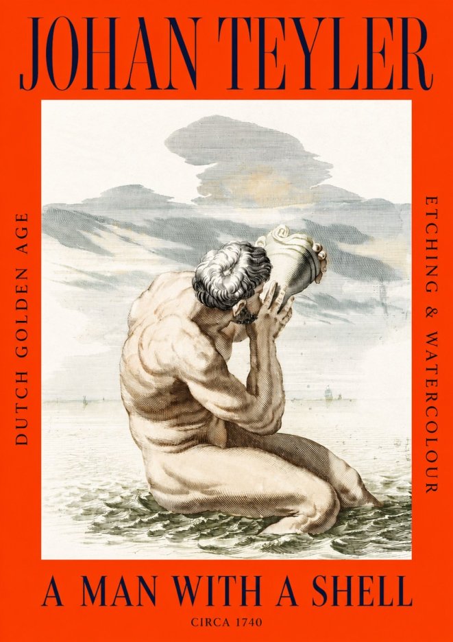 Johan Teyler A Man with a Shell No2 - Affiche