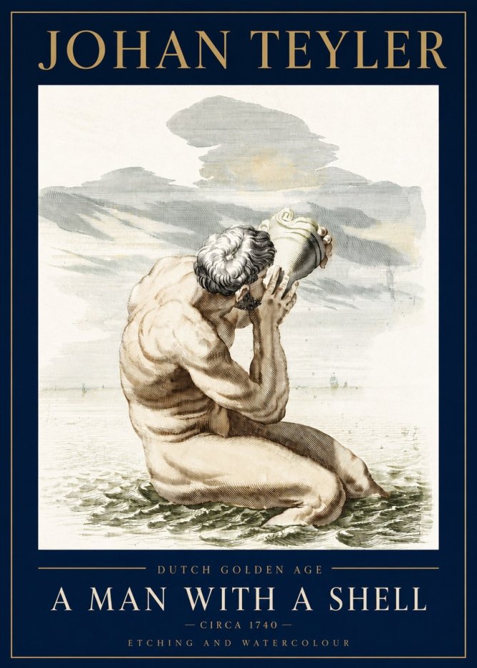 Johan Teyler A Man with a Shell No3 - Affiche