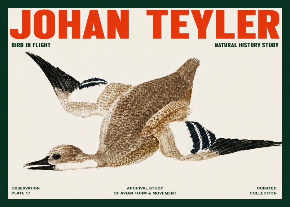 Johan Teyler Bird in Flight II No2 - Affiche
