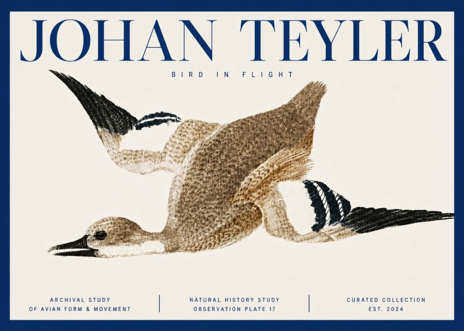 Johan Teyler Bird in Flight II No3 - Affiche