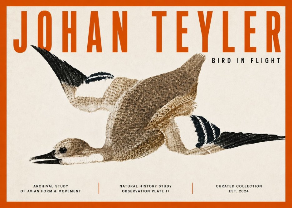 Johan Teyler Bird in Flight II No5 - Affiche