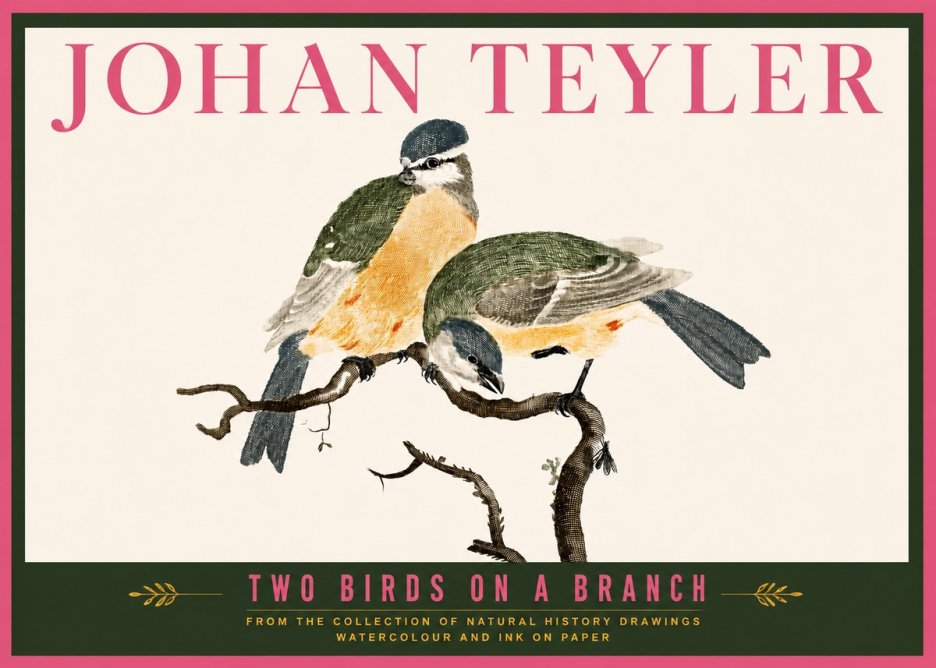 Johan Teyler Two Birds on a Branch No6 - Affiche