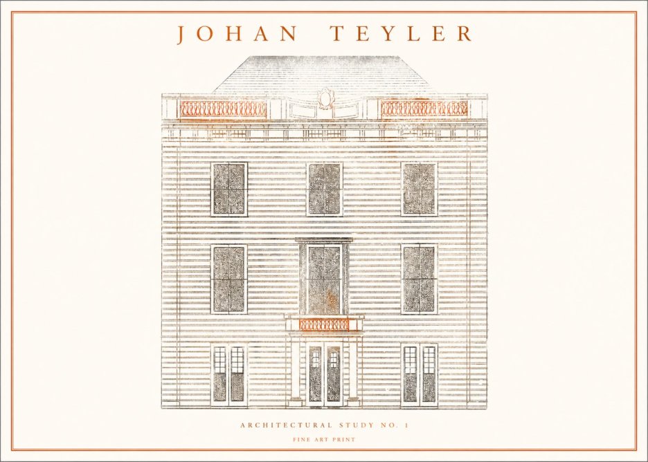 Johan Teyler Architectural Study No. 1 II No1 - Affiche