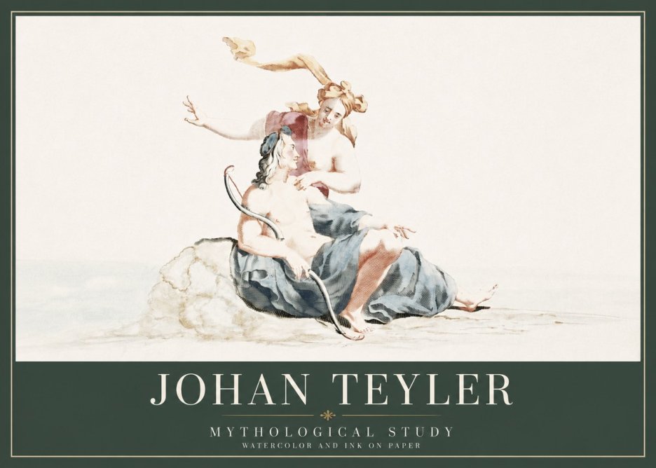 Johan Teyler Mythological Study No3 - Affiche