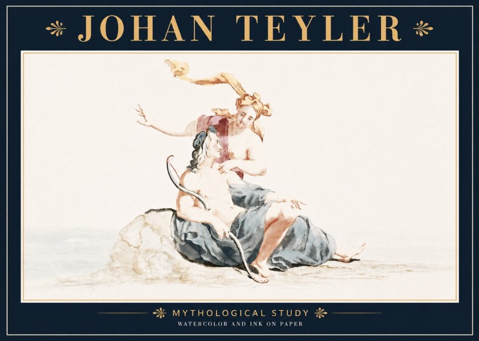 Johan Teyler Mythological Study No5 - Affiche