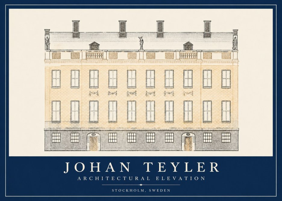 Johan Teyler Architectural Elevation No2 - Affiche