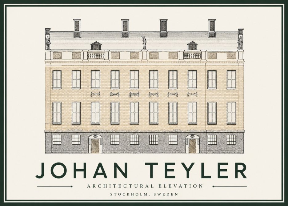 Johan Teyler Architectural Elevation No4 - Affiche