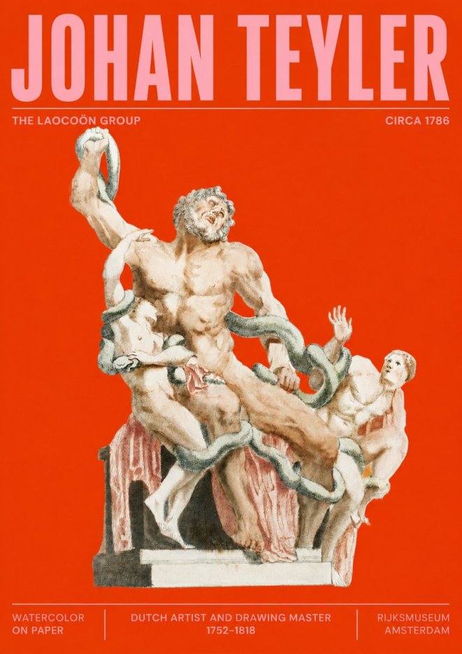 Johan Teyler The Laocoön Group No2 - Affiche