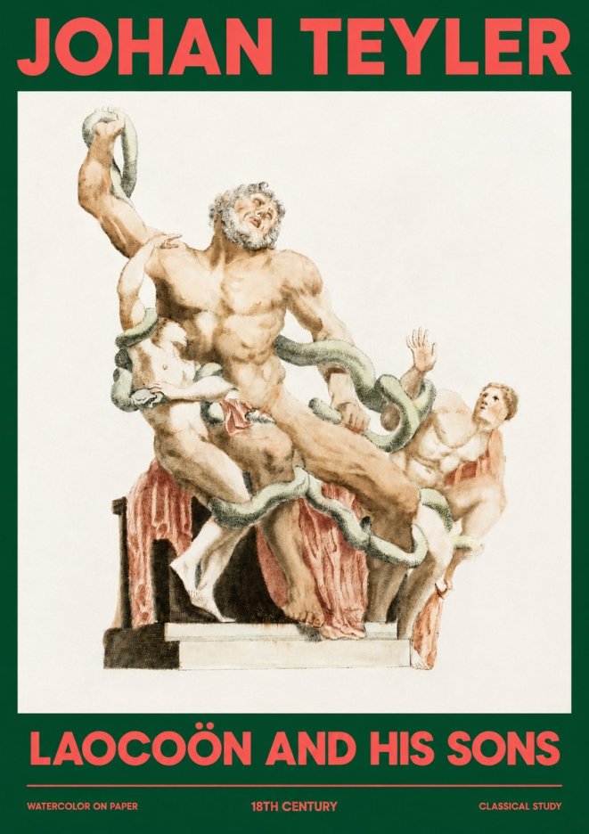 Johan Teyler The Laocoön Group No4 - Affiche