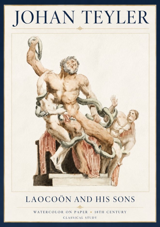 Johan Teyler The Laocoön Group No5 - Affiche