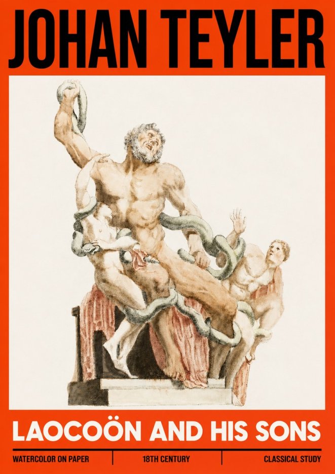 Johan Teyler The Laocoön Group No6 - Affiche