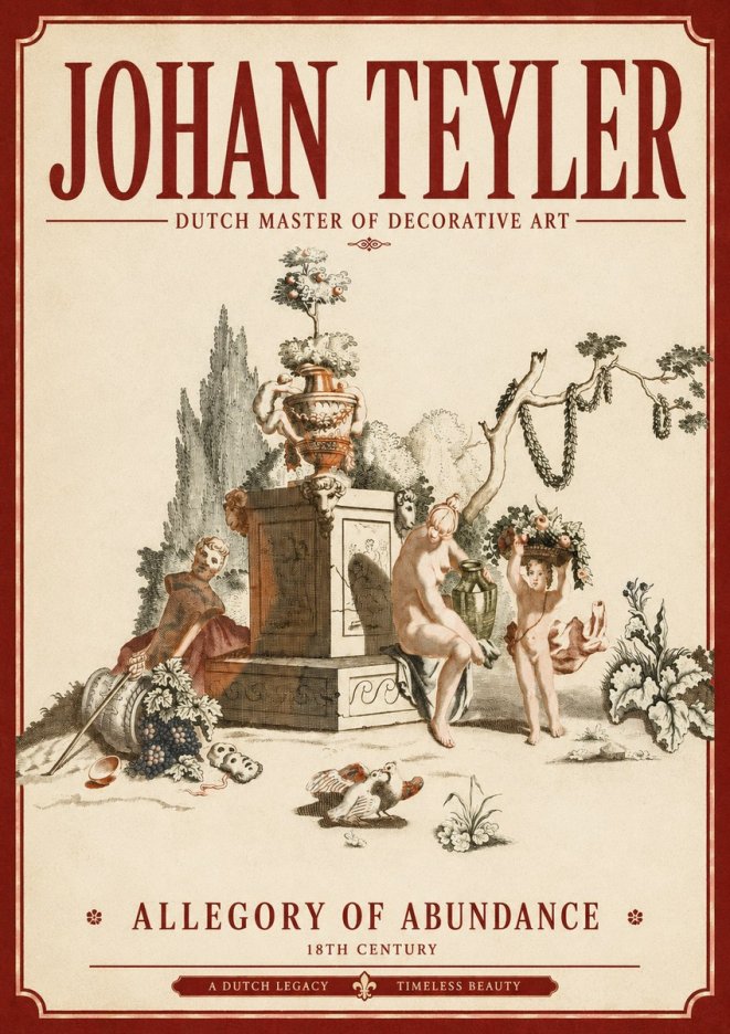 Johan Teyler Allegory of Abundance No3 - Affiche