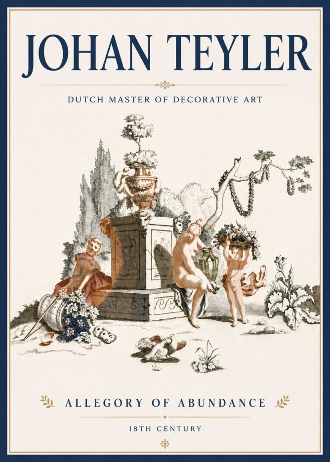 Johan Teyler Allegory of Abundance No5 - Affiche