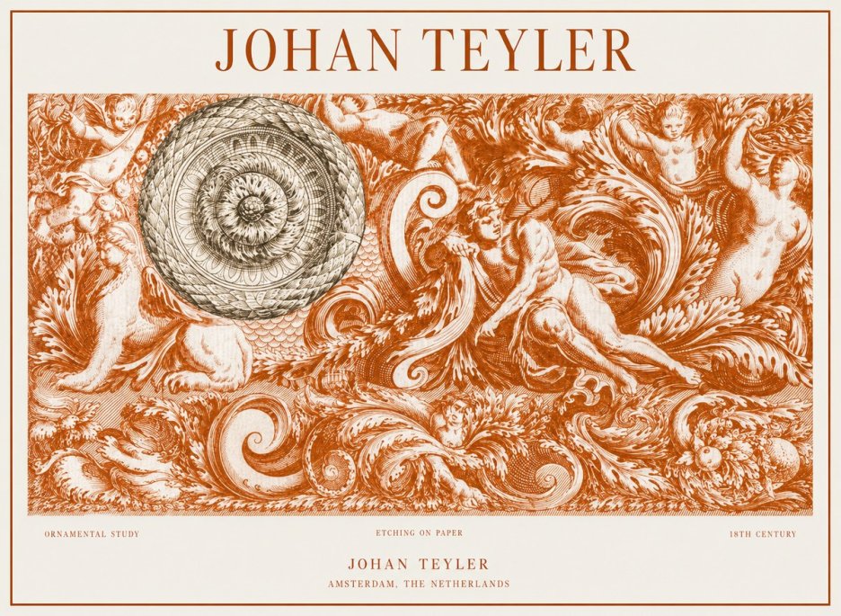 Johan Teyler Ornamental Study No1 - Affiche