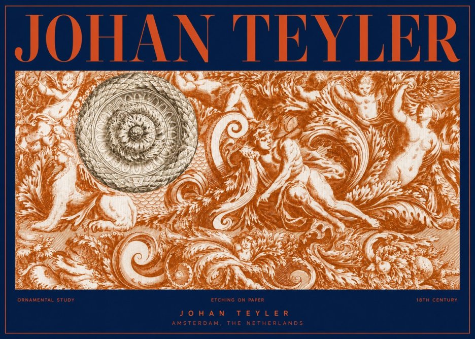 Johan Teyler Ornamental Study No2 - Affiche