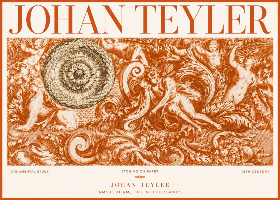 Johan Teyler Ornamental Study No4 - Affiche