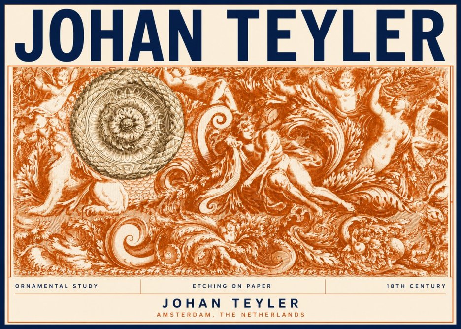 Johan Teyler Ornamental Study No5 - Affiche