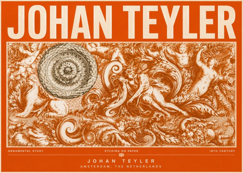 Johan Teyler Ornamental Study No6 - Affiche