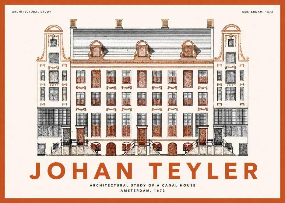 Johan Teyler Architectural Study VIII No2 - Affiche