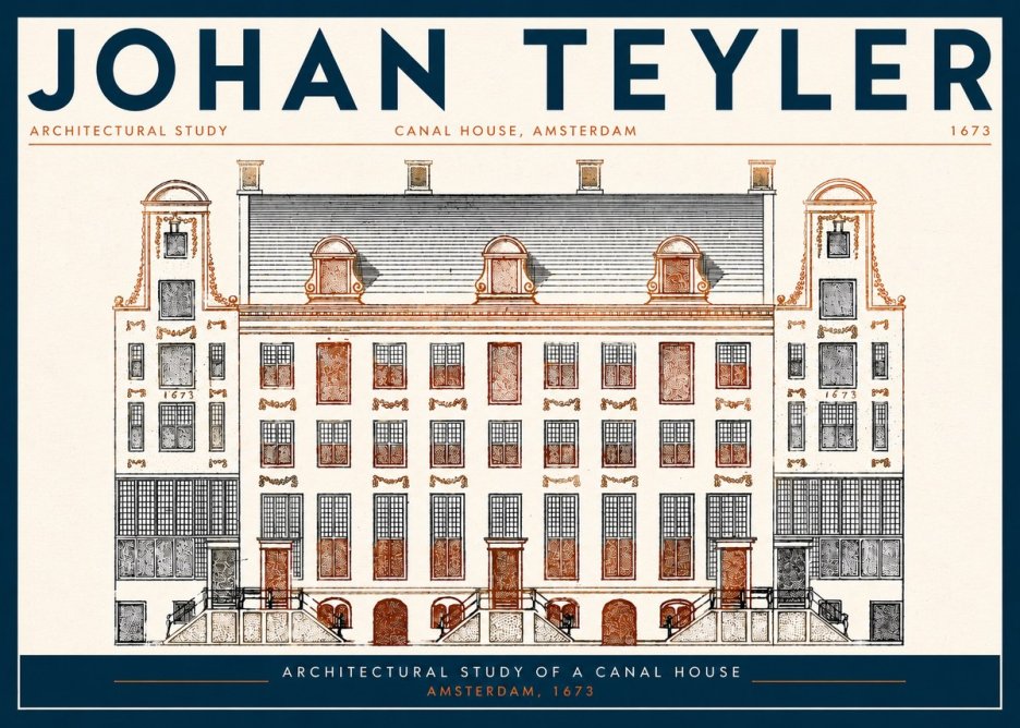Johan Teyler Architectural Study VIII No3 - Affiche