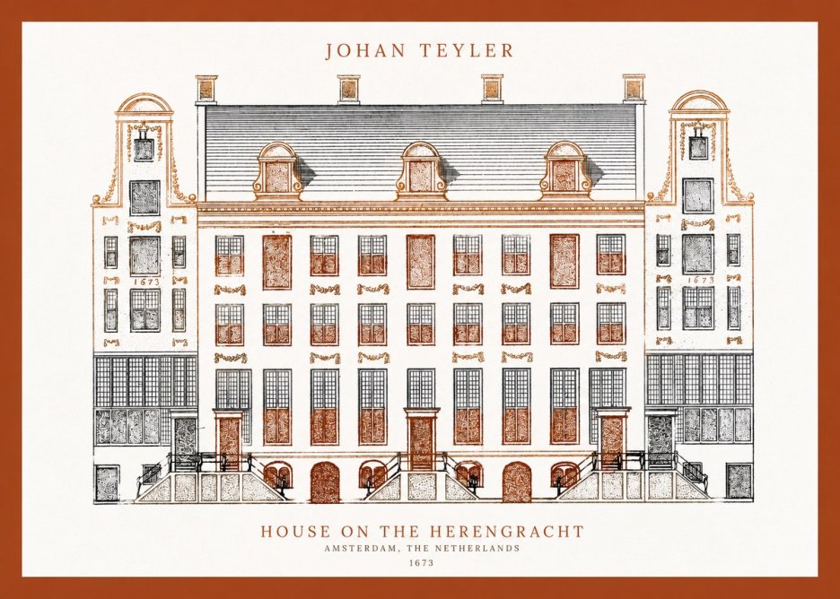 Johan Teyler Architectural Study VIII No4 - Affiche