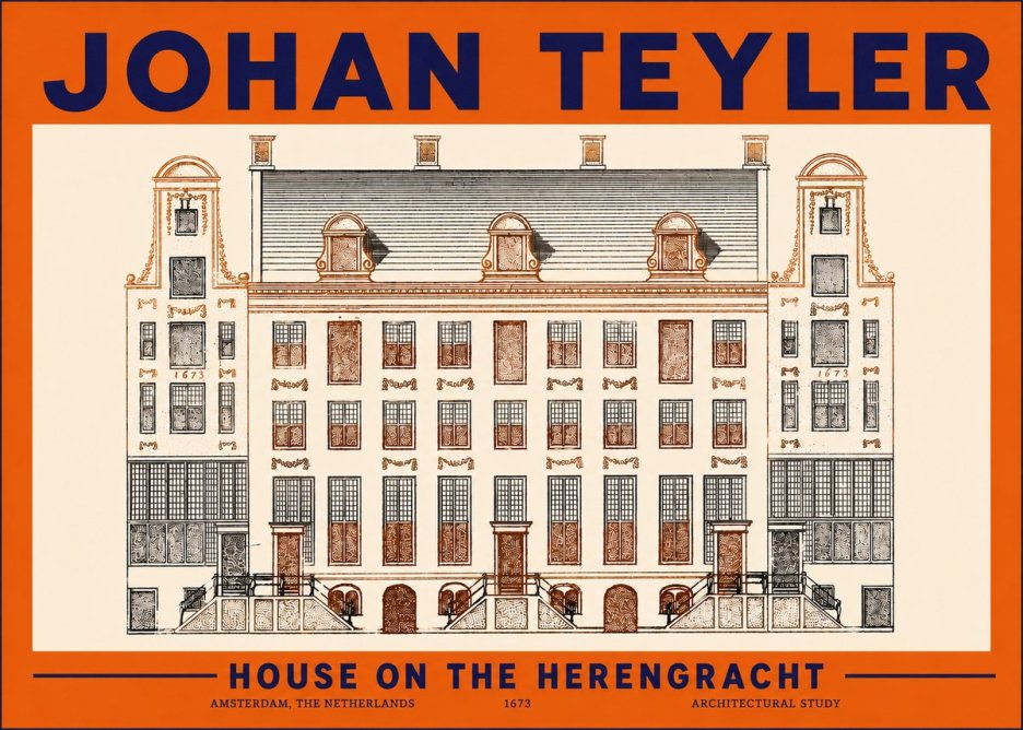 Johan Teyler Architectural Study VIII No5 - Affiche