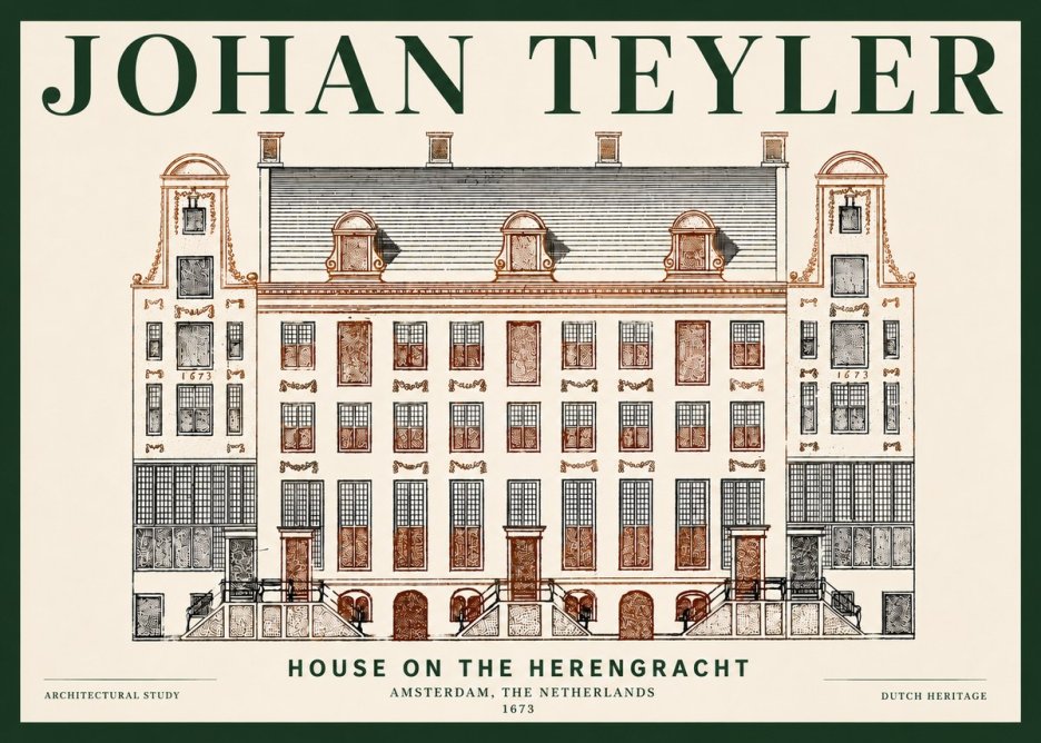 Johan Teyler Architectural Study VIII No6 - Affiche