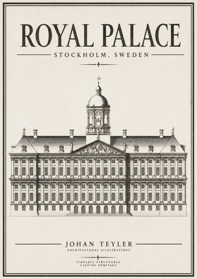Johan Teyler Royal Palace No2 - Affiche